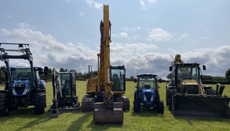 TSA - On The Instructions of P Laird & Son, TIMED ONLINE DISPERSAL SALE Of New Holland Tractors, New Holland Wheeled Excavator, JCB & Bobcat Tracked Excavators, Dump Trailer, Livestock Float, Range of Contractors Plant and Sheep Handling Requisites, Power