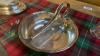 BOX SILVER PLATED WARE LADLES DISH ETC - 6