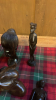 BOX WOODEN CARVED FIGURES - 8