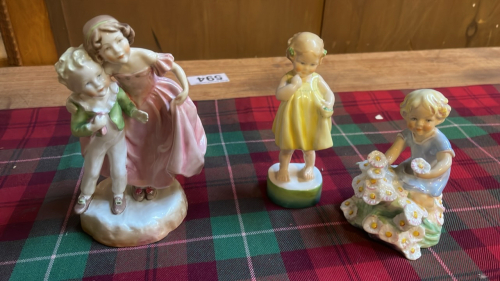 3 ROYAL WORCESTER ORNAMENTS