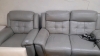 2 SEAT LEATHER RECLINING SOFA & CHAIR