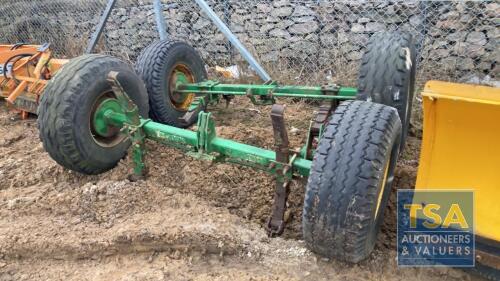 2 X WHEELS & AXLES