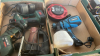 2 BOXES POWER TOOLS CABLE ETC