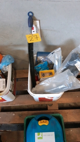 PAIL, TIES, BULBS ETC