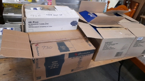 7 BOXES ASSORTED GLASSES