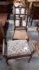 3 CHAIRS & PIANO STOOL
