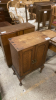 2 OAK CABINETS