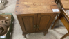2 OAK CABINETS - 2