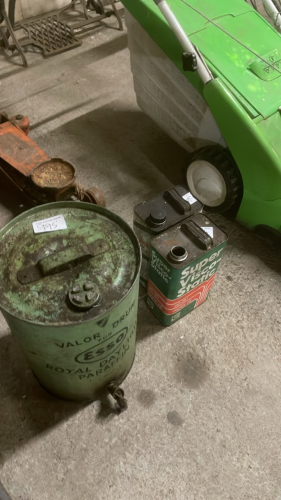 ESSO DRUM & 2 FUEL CANS
