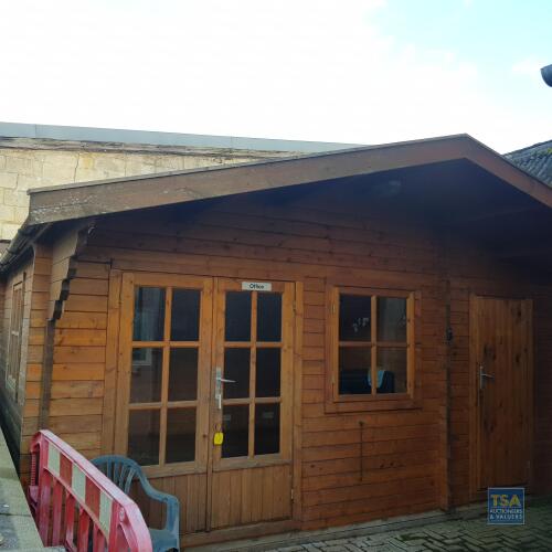 Wooden Log Cabin Style Office - Internal Size 4.8x3.8m Approx