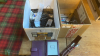 2 BOXES ASSORTED PHONES PENS ETC