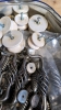 2 BOXES-ROLL UP DRUM KIT LIGHT BULBS DOOR HANDLES ETC - 8