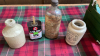 BOX CLOCK STONEWARE ETC - 4