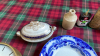 BOX CLOCK STONEWARE ETC - 5