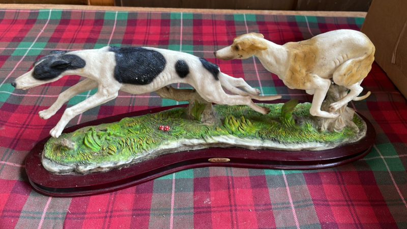 BOX GREYHOUND ORNAMENT