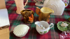 2 BOXES ORNAMENTS CHINA THIMBLES ETC - 3