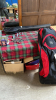 GOLF BAG WITH CLUBS TRAVEL BAG & BOX BALLS