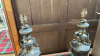 2 REPRO METAL & STONE LAMP BASES - 4