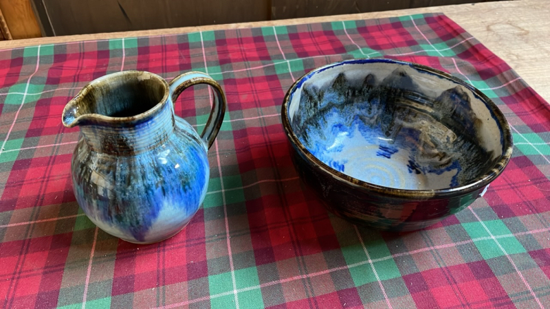 GOSFORTH POTTERY JUG & BOWL