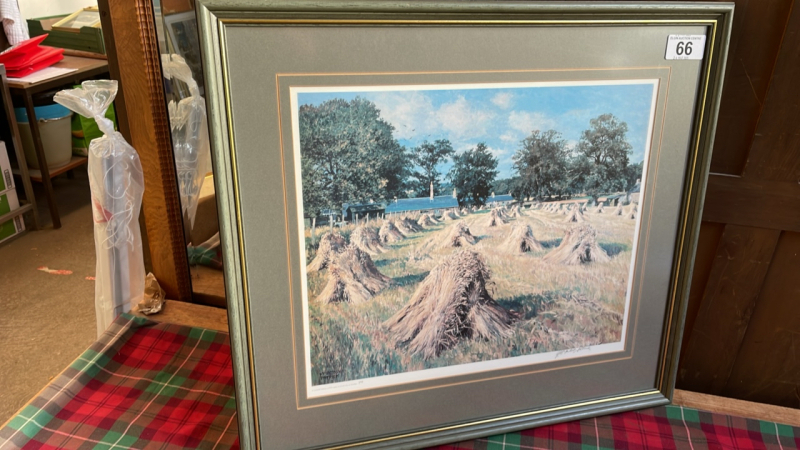 MCINTOSH PATRICK PRINT- WHEAT STOOKS