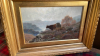 FRAMED OIL PAINTING CATTLE BY S PIKE - 3