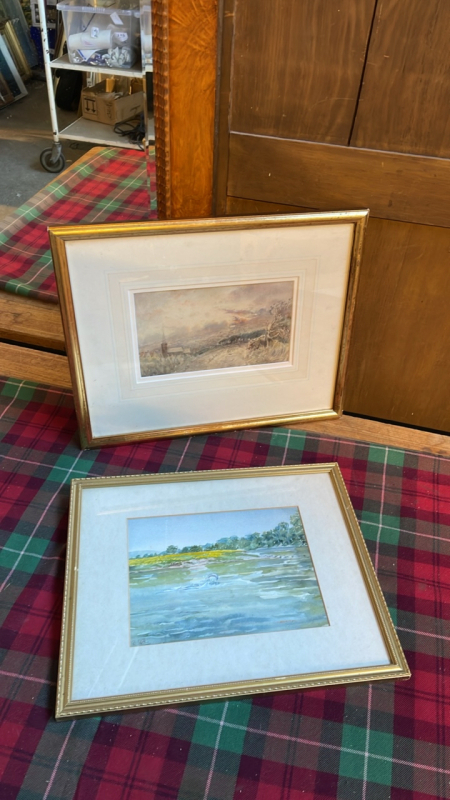2 W C PAINTINGS -BRIDLINGTON- 1 SIGNED