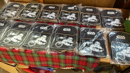 2 BOXES -12 STAR WARS RUCK SACKS