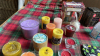 2 BOXES CANDLES BLANKETS PLANTER ETC - 3