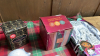 2 BOXES CANDLES BLANKETS PLANTER ETC - 5