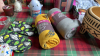 2 BOXES CANDLES BLANKETS PLANTER ETC - 6