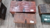 2 WOODEN BOXES & TOOLS
