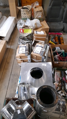 CHROME FLUE FITTINGS ETC