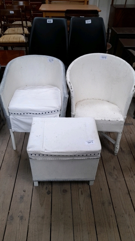4 CHAIRS & STOOL