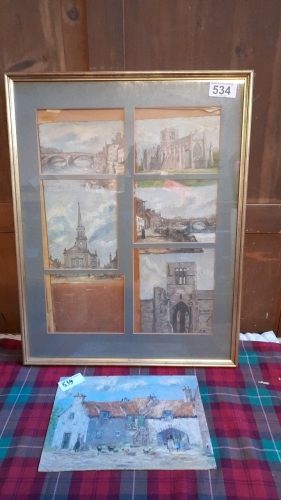 6 OIL PAINTINGS RICHARD BAILLIE EAST LOTHIAN