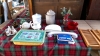 2 BOXES JARS TEAPOTS ETC
