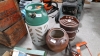 GAS BOTTLE, WOODEN COAL BUCKET POT