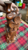 BOX 2 WOODEN CARVINGS & STAND - 6