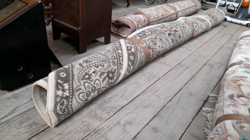 RUG 8X8 GREEN/FAWN