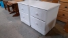 X2 WHITE BEDSIDE CABINETS - 3