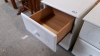 X2 WHITE BEDSIDE CABINETS - 6