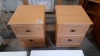 X2 BEDSIDE CABINETS