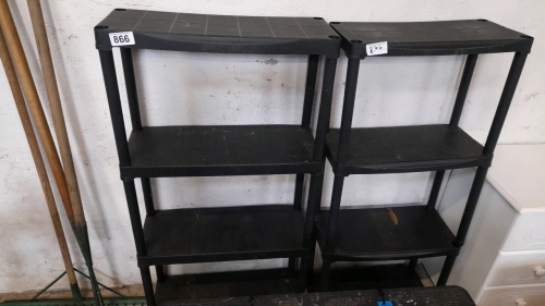 X2 PLASTIC SHELF UNITS