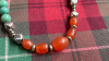 SILVER AVENTORINE & CARNELIAN NECKLACE - 2