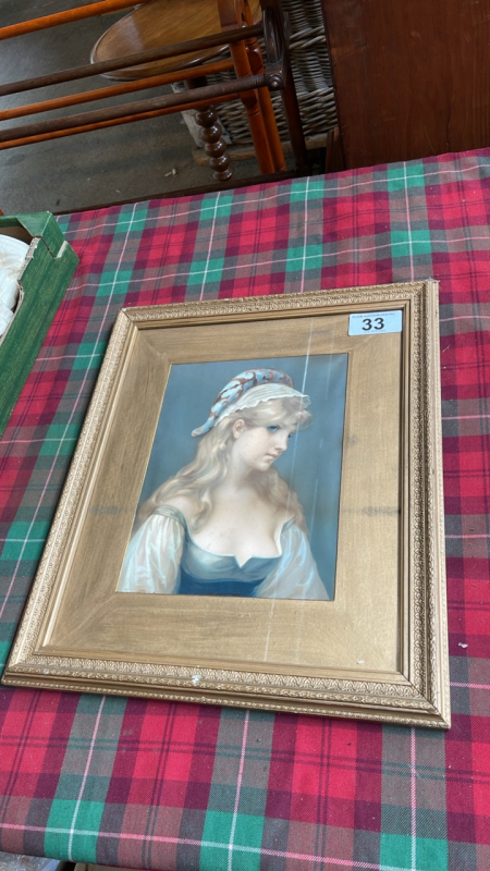 PRINT OF YOUNG GIRL