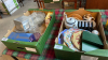 2 BOX GLASSWARE, KITCHEN ITEMS ETC