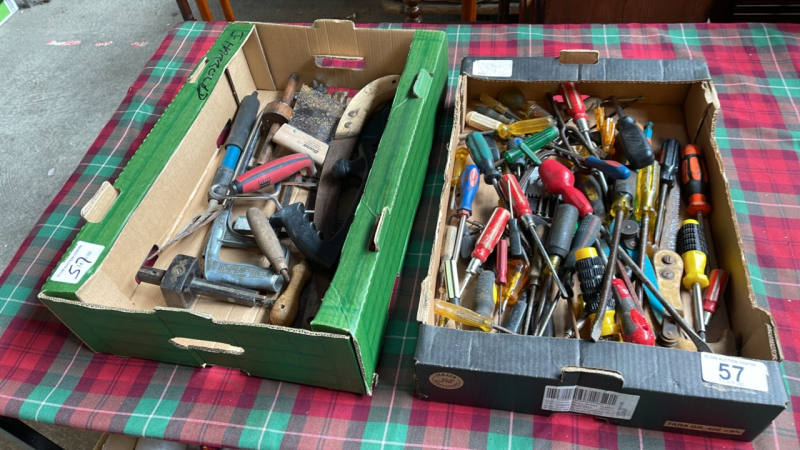 2 BOXES MIXED TOOLS