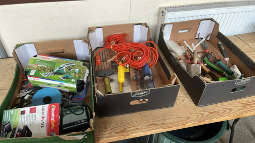 2 BOX GARDENING ITEMS ETC