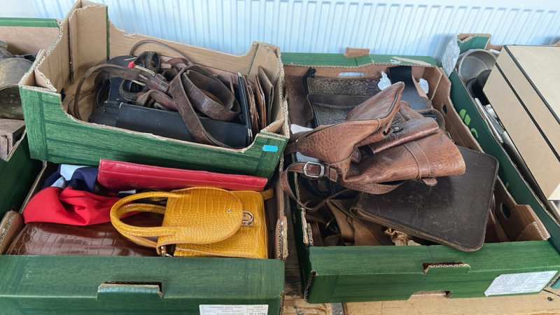 2 BOX BAG, BELTS ETC