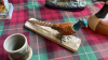 BOX ANIMAL DISHES ETC - 6