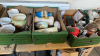 3 BOX VASES, JUGS ETC